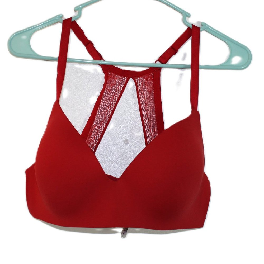 Victoria's Secret Intimates Red Racer Back Bra Size 36DD
